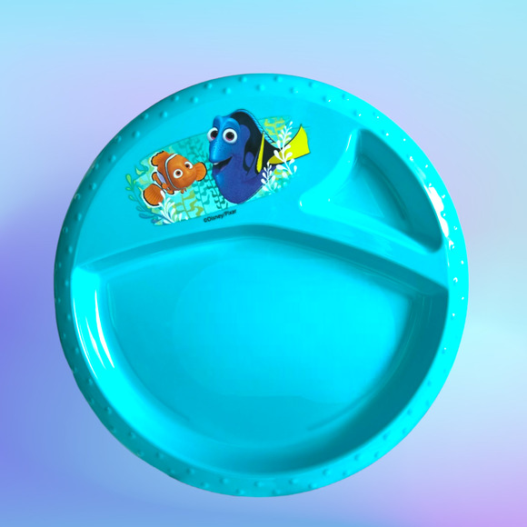Disney Finding Dori Kids 4 Piece Meal Set BPA FREE Plastic Plate Bowl Flatware - Picture 3 of 8
